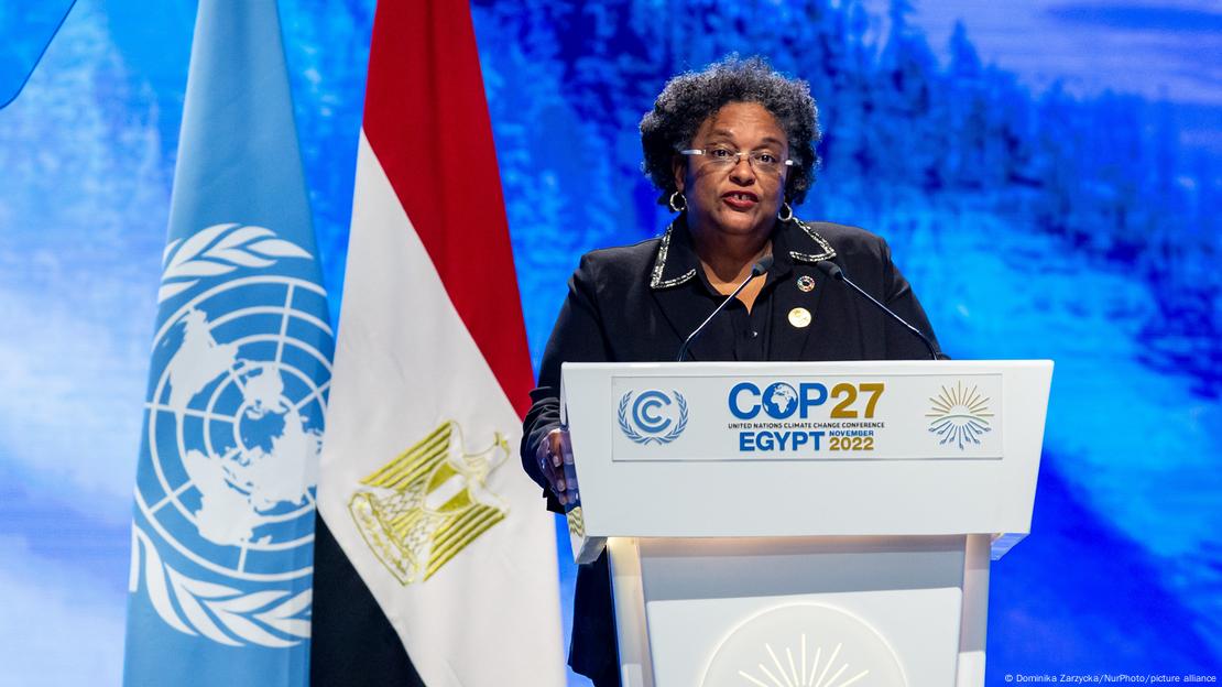 Mia Mottley lors de son discours à la COP27 | (illustration) Mia Mottley lors de son discours à la COP27 | (illustration)