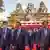 圖為11月10日中國總理李克強和柬埔寨官員參加中國援助的吳哥窟古跡修復項目完成後的交接儀式