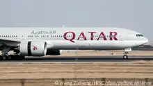 Flugzeug von Qatar Airways