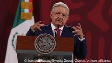 November 9, 2022, Mexico City, Mexico: MexicoÃ¢â¬â¢s President, Andres Manuel Lopez Obrador gesticulates during his speech in his daily morning briefing conference at National Palace, on November 9, 2022 in Mexico City, Mexico. (Credit Image: Â© Ismael Rosas/eyepix via ZUMA Press Wire