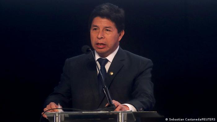 Präsident Pedro Castillo in Lima