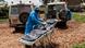 Red Cross workers clean ambulances prior to transporting Ebola victims Red Cross workers clean ambulances prior to transporting Ebola victims