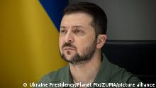 October 25, 2022, Kyiv, Ukraine: Ukrainian President Volodymyr Zelenskyy, addresses the first parliamentary summit of the Crimea Platform by video conference from the situation room, October 25, 2022 in Kyiv, Ukraine. (Credit Image: Â© Ukraine Presidency/Ukraine Presi/Planet Pix via ZUMA Press Wire