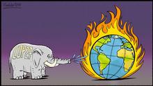 Karikatur von Vladdo, Medidas paquidérmicas 