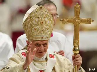 Pope Benedict XVI celebrates Christmas Mass in St. Peter's Basilica at the Vatican, Friday, Dec. 24, 2010