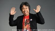 Japanese video game designer and producer Shigeru Miyamoto makes an appearance at the Apple SoHo store to promote Super Mario Run for iOS on Thursday, Dec. 8, 2016, in New York. (Photo by Evan Agostini/Invision/AP)