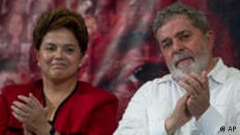 Luiz Inacio Lula da Silva, right, and Dilma Rousseff