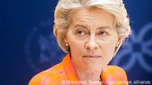 ARCHIV - 15.11.2022, Indonesien, Nusa Dua: Ursula von der Leyen, Präsidentin der Europäischen Kommission, nimmt beim G20-Gipfel an einem sogenannten Side Event teil. (zu dpa «Von der Leyen alarmiert über Explosion in Polen») Foto: Christoph Soeder/dpa +++ dpa-Bildfunk +++