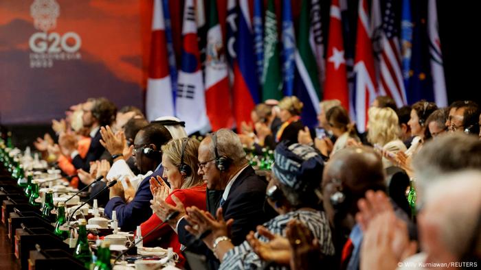 Imagen de los participantes en la cumbre del G20 en Bali, Indonesia.