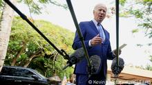 16.22.2022 *** U.S. President Joe Biden speaks to the media after an alleged Russian missile blast in Poland, in Bali, Indonesia, November 16, 2022. REUTERS/Kevin Lamarque
