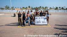 Cop27 Weltklimagipfel in Ägypten, Sharm El-Sheikh | Bildergalerie Protest | Protest auf Parkplatz
