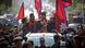 Balendra Shah greets supporters during a parade Balendra Shah greets supporters during a parade