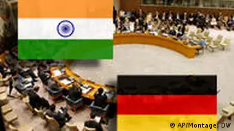 Symbolbild UN Sicherheitsrat Indien und Deutschland