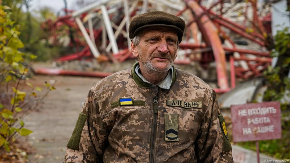 Vladimir čuva ostatke Hersonskog TV-tornja
