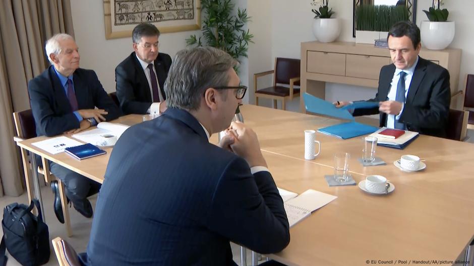 Vučić i Kurti sa evropskim posrednicima 21. novembra 2022. u Briselu