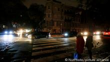 18.11.2022
Ukrainians walk at a street during an emergency power outages in the city center in Odesa, Ukraine on 18 November 2022. A partial blackout in Odesa and the region, which occurred after a massive missile attack on the Ukrainian energy system on November 15, became a serious test for the inhabitants of Odesa in southern Ukraine. In the Odesa region, 70% of houses remain without electricity, during emergency power blackouts in Odesa, amid Russia's invasion of Ukraine, as local media informed. (Photo by STR/NurPhoto)