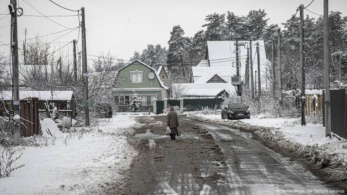 Ukraine | Schnefall in Moschun 