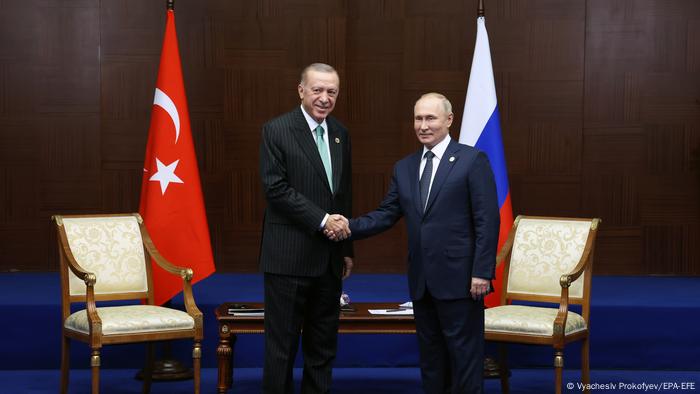  Recep Tayyip Erdogan dhe Vladimir Putin, Astana, 13.10.2022