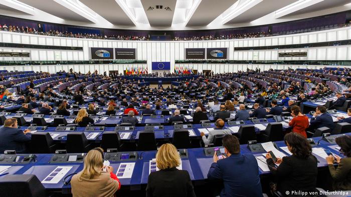 مقر البرلمان الأوروبي في ستراسبورغ الفرنسية. الصورة بتاريخ 22 نوفمبر 2022