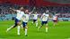 England players celebrate scoring a goal England players celebrate scoring a goal