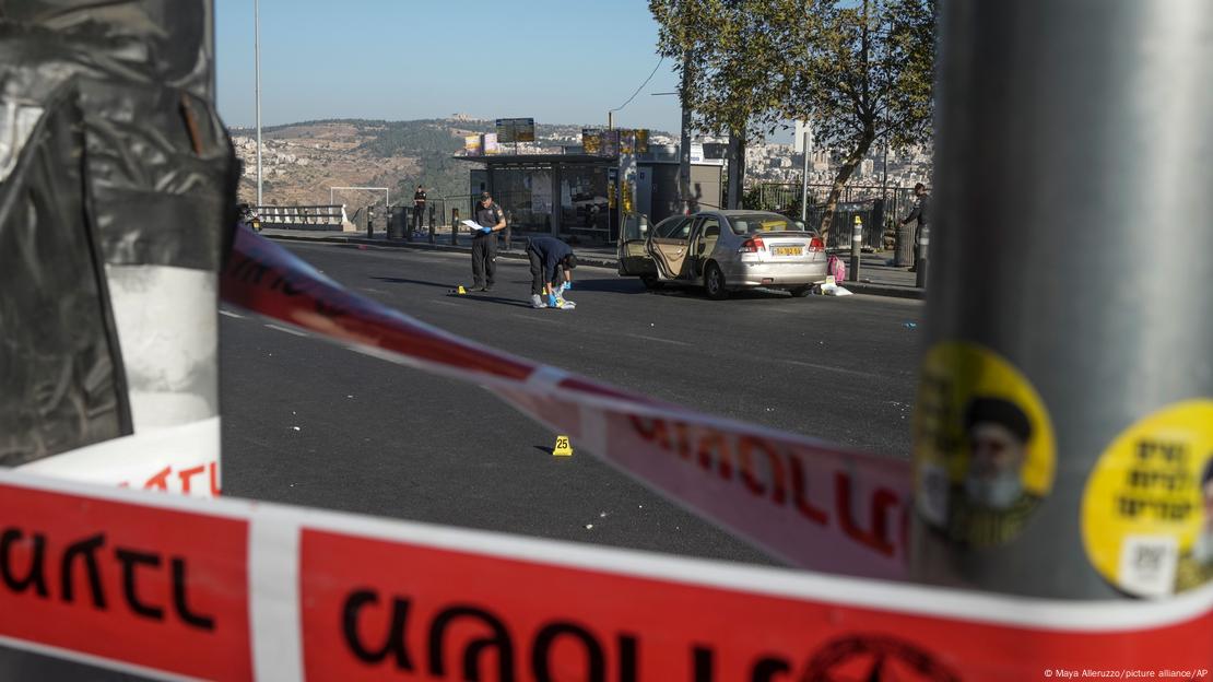 İsrail'de bombalı saldırı eylemlerinden birinin olay mahali - (23.11.2022 - Kudüs)