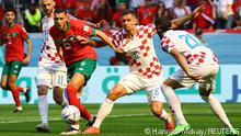 23.11.2022
Soccer Football - FIFA World Cup Qatar 2022 - Group F - Morocco v Croatia - Al Bayt Stadium, Al Khor, Qatar - November 23, 2022
Morocco's Selim Amallah in action with Croatia's Dejan Lovren REUTERS/Hannah Mckay