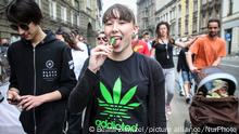 Demonstration to demand the legalization of marijuana in Krakow, Poland on 20 May, 2017. (Photo by Beata Zawrzel/NurPhoto)
