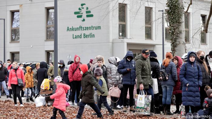 Marzec 2022: uchodźcy z Ukrainy w Berlinie