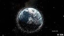 地球轨道上充斥着越来越多的太空碎片