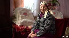 102-jährige Lubov Yarosh aus dem ukrainischen Dorf Khodorkiv bei Zhytomyr.