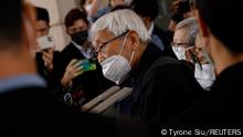 25.11.2022+++ Retired bishop Cardinal Joseph Zen Ze-kiun speaks to the media at the West Kowloon Magistrates' courts in Hong Kong, China November 25, 2022. REUTERS/Tyrone Siu