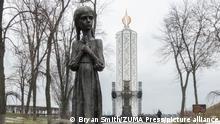 February 11, 2022, Kyiv, Ukraine: The Holodomor Genocide Memorial in Kyiv on February 11, 2022 in Ukraine. The capital remains calm as Russia conducts joint military exercises with Belarus to the north and around the border of Ukraine. ''American citizens should leave, should leave now, ''Biden said in an interview with NBC News. ''We are dealing with one of the largest armies in the world. This is a very different situation and things could go crazy quickly. (Credit Image: Â© Bryan Smith/ZUMA Press Wire