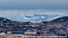 Icebergs near Ilulissat, Greenland. Climate change is having a profound effect in Greenland with glaciers and the Greenland ice cap retreating. (Photo by Ulrik Pedersen/NurPhoto)