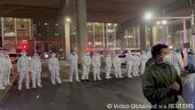 Protests against coronavirus disease (COVID-19) outbreak measures in Urumqi city, XinjiangÊUygur, China in this screen grabÊobtainedÊfrom aÊvideoÊreleased November 25, 2022.ÊVideoÊobtainedÊbyÊReuters/viaÊREUTERS THIS IMAGE HAS BEEN SUPPLIED BY A THIRD PARTY. NO RESALES. NO ARCHIVES.