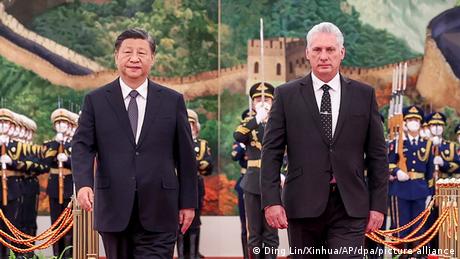 Der kubanische Präsident Miguel Diaz-Canel zu Gast bei Chinas Staats- und KP-Chef Xi Jinping in Peking
