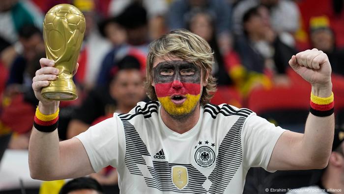 Un fanático alemán en Qatar 2022. 