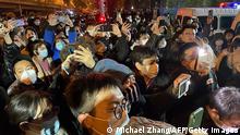 China | Coronavirus - Protest in Peking gegen die Null-Covid-Politik