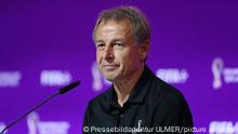 FUSSBALL WM 2022 Pressekonferenz der technische Studiengruppe (TSG) 19.11.2022 TSG-Mitglied Juergen Klinsmann (Deutschland) FOTO: Pressefoto ULMER xxNOxMODELxRELEASExx