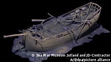 Die Computersimulation zeigt ein Schiffswrack (undatiert). Dänische Forscher haben drei gut erhaltene Schiffswracks in der Ostsee gefunden, die nach Schätzungen mehr als 300 Jahre alt sein könnten. (zu dpa: Verborgene Schätze am Grund der Ostsee: Forscher machen «Wow»-Fund») +++ dpa-Bildfunk +++