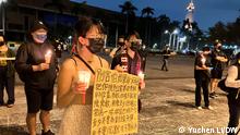 Taiwan | Mahnwache für die Proteste in China
