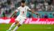Mehdi Taremi en action face aux Etats-Unis lors du Mondial 2022 Mehdi Taremi en action face aux Etats-Unis lors du Mondial 2022