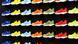 Un estante con zapatos de seguridad en diversos colores de la firma UVEX Un estante con zapatos de seguridad en diversos colores de la firma UVEX