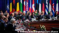 NATO Foreign Ministers Meeting - United States Secretary of State Antony Blinken attends at the first day of the meeting of NATO Ministers of Foreign Affairs, in Bucharest, Romania