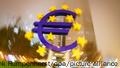 La escultura del euro en Fráncfort del Meno. 