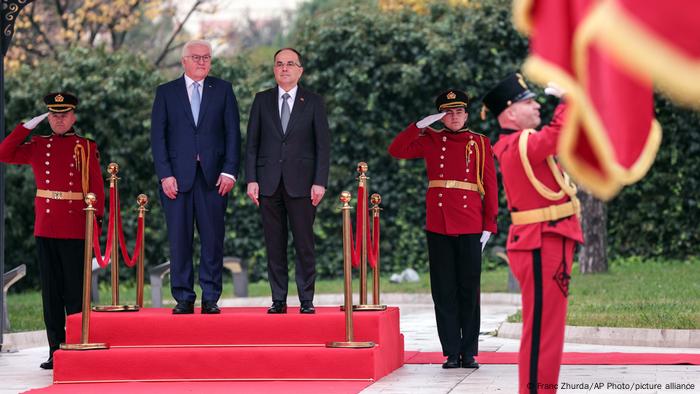 Presidenti Steinmeier dhe homologu i tij shqiptar, Bajram Begaj