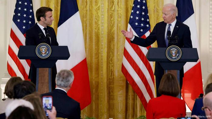 Joe Biden dhe Emmanuel Macron në Uashington