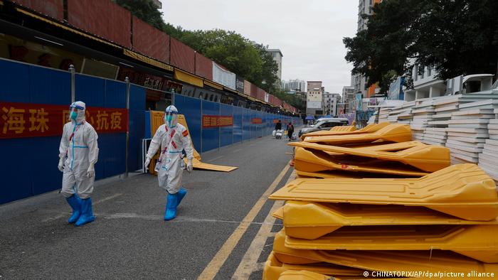 Guangzhou -Barrikada të hequra
