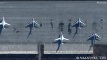 A satellite image shows bomber aircrafts at Engels Air Base in Saratov, Russia, December 4, 2022. Satellite image 2022 Maxar Technologies/Handout via REUTERS THIS IMAGE HAS BEEN SUPPLIED BY A THIRD PARTY. NO RESALES. NO ARCHIVES. MANDATORY CREDIT. DO NOT OBSCURE LOGO