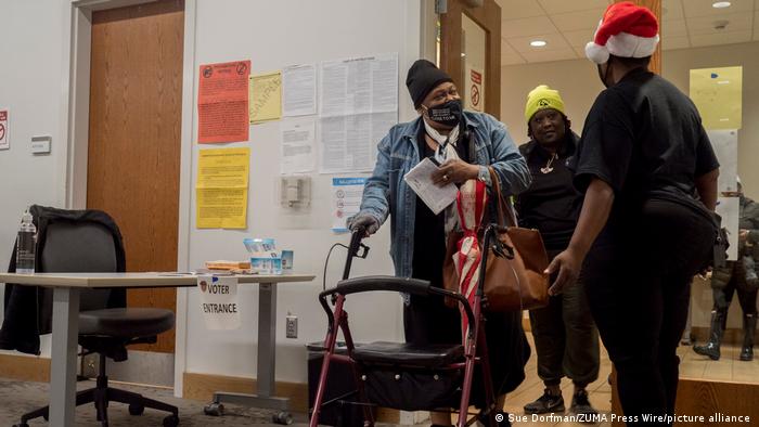 Ein Wahllokal in Atlanta, der Hauptstadt von Georgia 