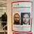 An image of a German wanted poster with two pictures of Jan Marsalek — one clean shaven and one with a long beard — on display at passport control a Munich Airport. Undated archive photo. 